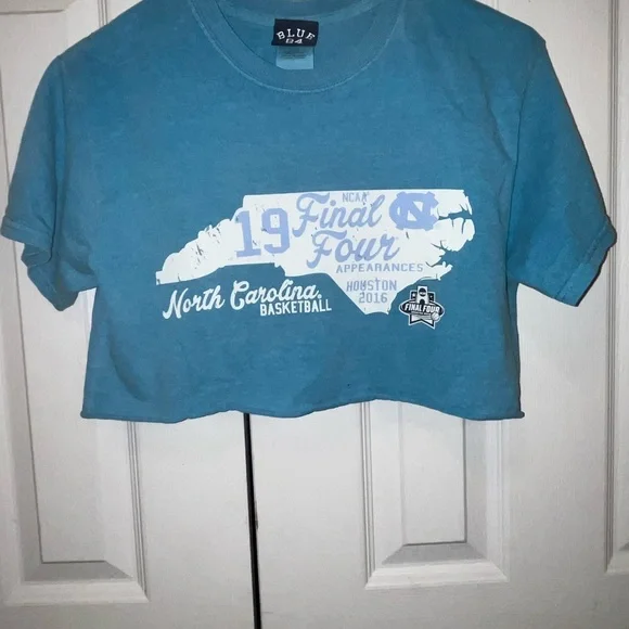 UNC basketball cropped t shirt - Picture 2 of 4